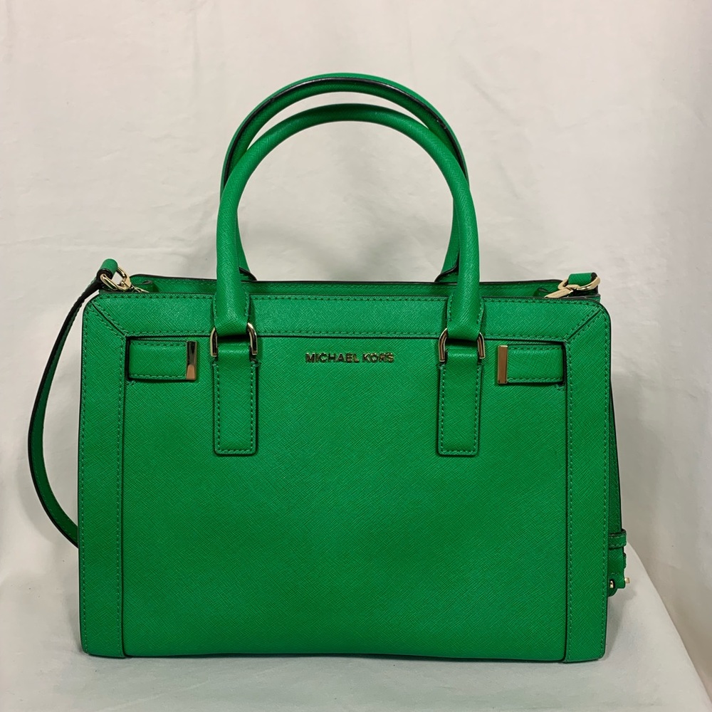 Michael Kors Kelly Satchel in Green